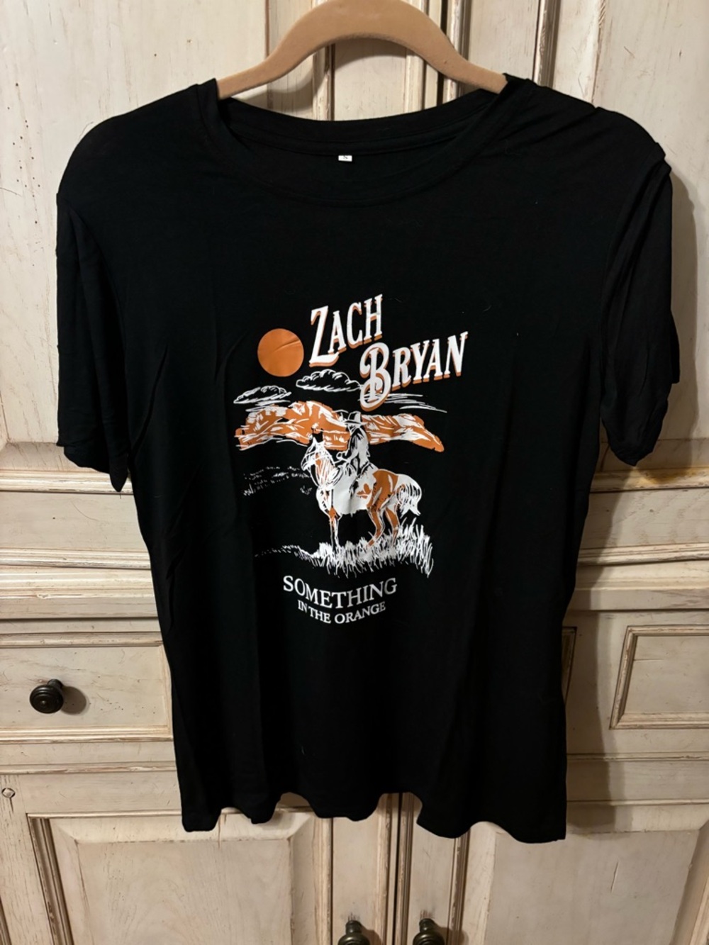 Women’s Zach Bryan Black Graphic Tee - Something in the Orange